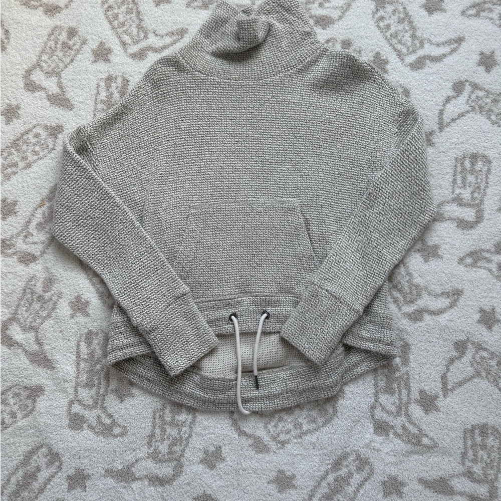 Sweaty Betty Gray Cowl Neck Sweater